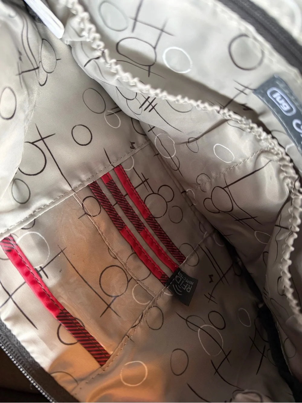 Lug Hippy 2 Crossbody Bag RFID Purse – Buffalo Check Red Black, Gray